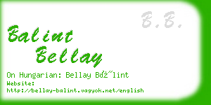 balint bellay business card